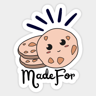 Made For Each Other Cookies and Milk Sticker